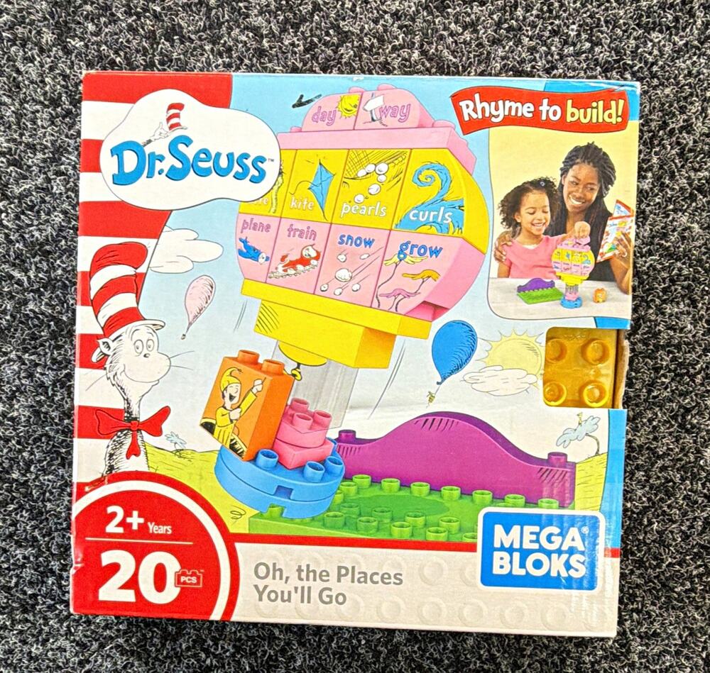 MEGA Bloks Dr. Seuss Oh, the Places You'll Go 20pc Set 31370 Rhyme